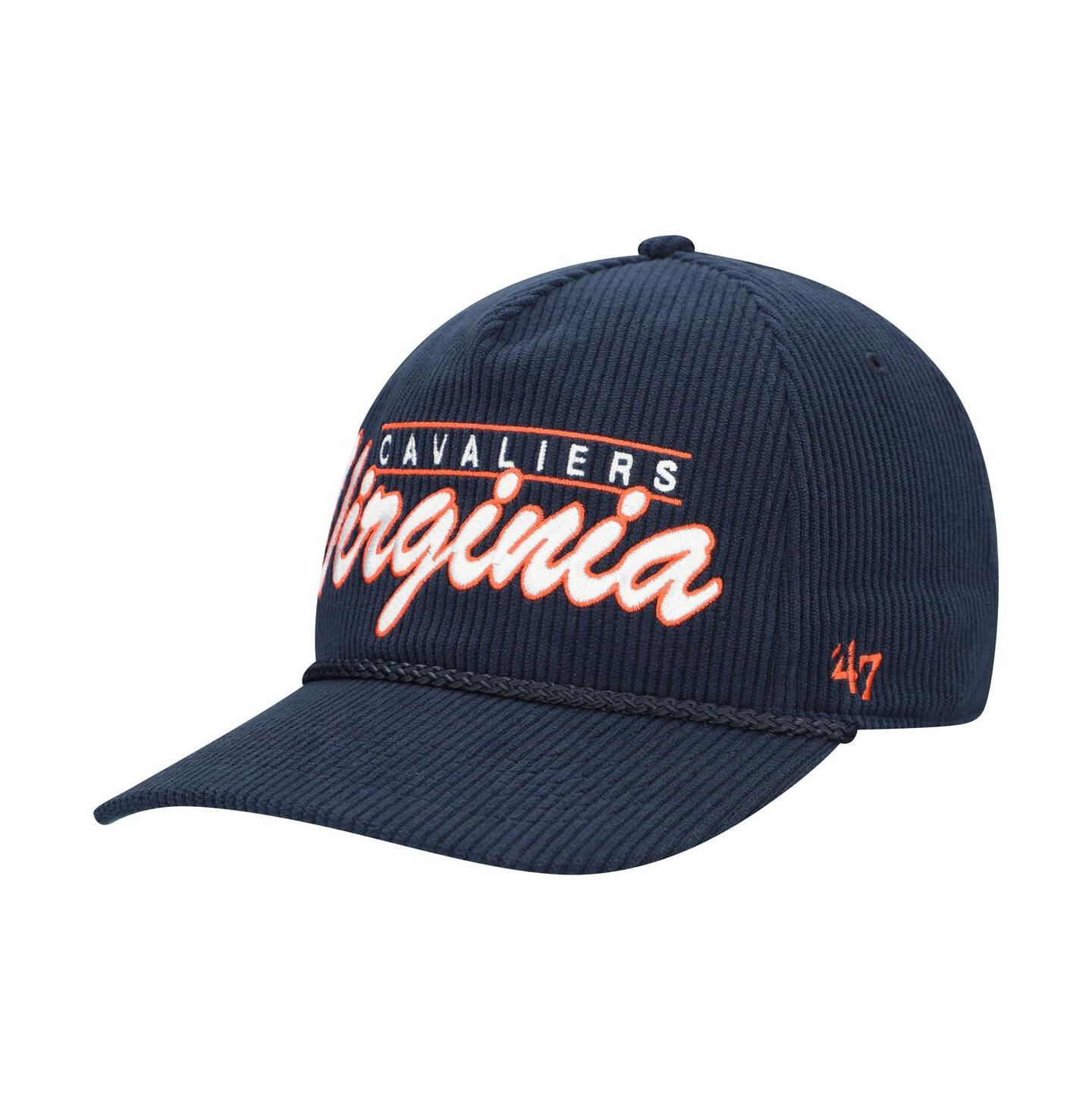 Мужская кепка '47 Brand Navy Virginia Cavaliers Gridiron Double Header Hitch Adjustable Hat — фото 3