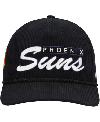 Men's Black Phoenix Suns Double Header Sidepatch Cord Hitch Adjustable Hat