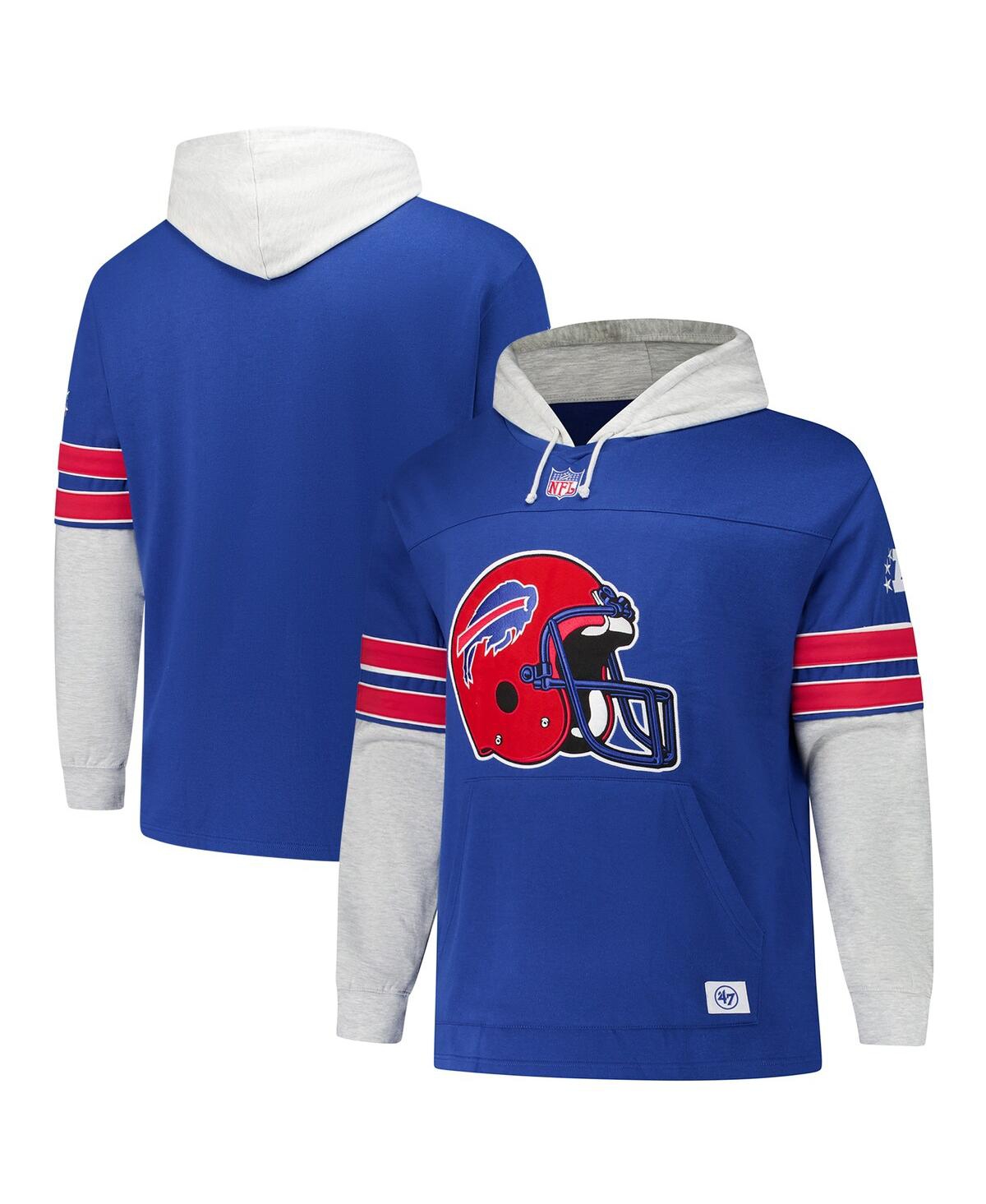 Men's Royal Buffalo Bills Big Tall Lacer Pullover Hoodie - Royal