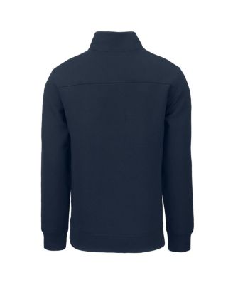 Men's Navy Los Angeles Dodgers Cooperstown Collection Roam Eco Quarter-Zip Pullover