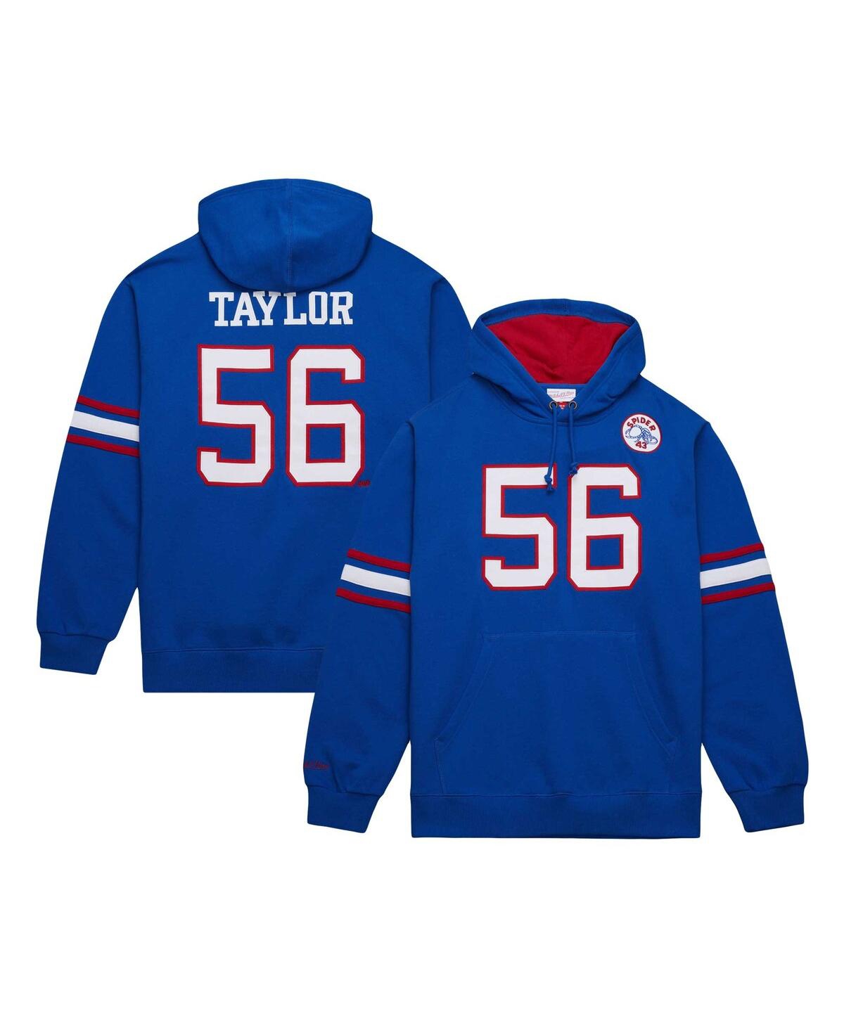 Mitchell & Ness Men's Lawrence Taylor Royal New York Giants Retired Player Name Number Pullover Hoodie In Royal