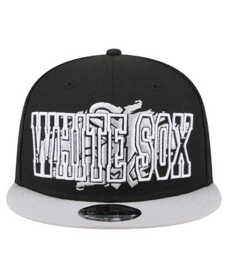 Men's Black Chicago White Sox Splatter 9FIFTY Snapback Hat