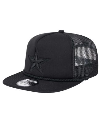 New Era - Men's  Black Dallas Cowboys Active Tone Golfer Snapback Hat