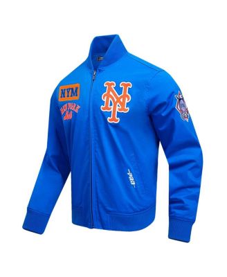 Men's Royal New York Mets Area Code Twill Full-Zip Jacket