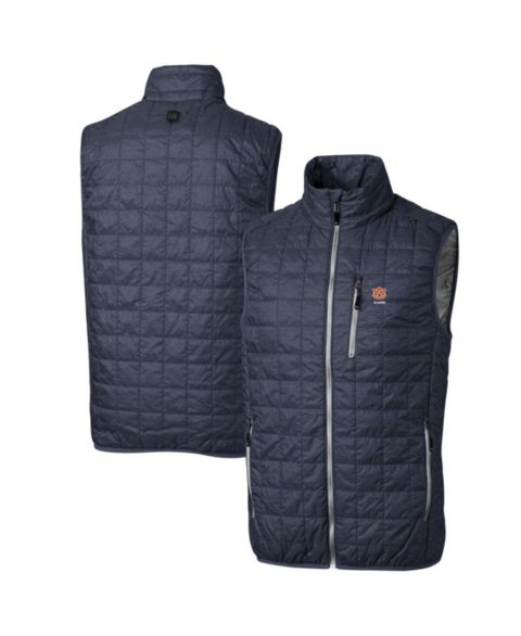 Мужской утеплённый жилет Cutter & Buck Auburn Tigers Rainier PrimaLoft, Anthracite