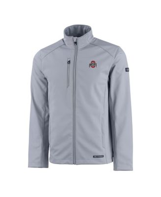 Men's Gray Ohio State Buckeyes Primary Logo Evoke Eco Softshell Full-Zip Jacket