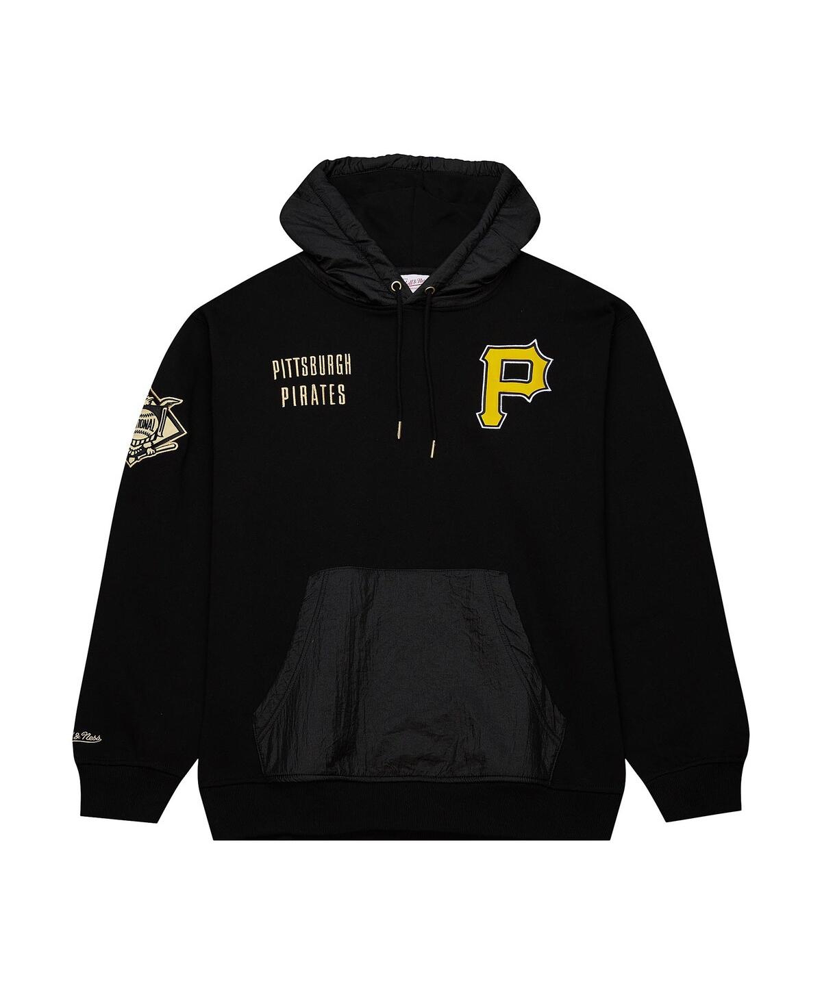 Mitchell & Ness Men's Black Pittsburgh Pirates Team Og 2.0 Current Logo Fleece Pullover Hoodie In Black