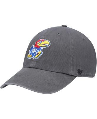 '47 Brand - Men's  Charcoal Kansas Jayhawks Vintage Clean Up Adjustable Hat