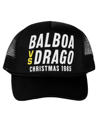 Contenders Clothing - Men's and Women's Black Rocky Worlds Will Collide Trucker Adjustable Hat