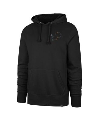 Men's Black Detroit Lions Pride Headline Pullover Hoodie