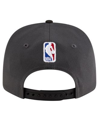Men's Black/Charcoal Golden State Warriors Statement Edition Jersey Hook 9SEVENTY Stretch-Snap Hat