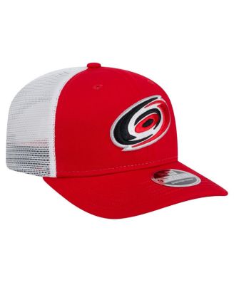 Men's Red/White Carolina Hurricanes Core Trucker 9SEVENTY Stretch-Snap Hat