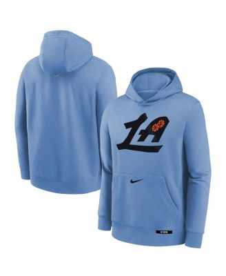 Nike - Big Boys and Girls   Light Blue LA Clippers 2024/25 City Edition Club Fleece Pullover Hoodie