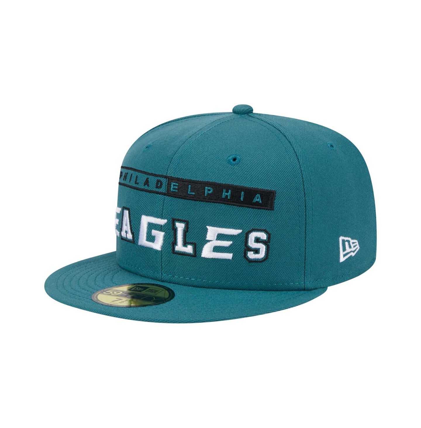 Мужская кепка New Era Midnight Green Philadelphia Eagles Ransom 59FIFTY Fitted Hat — фото 1