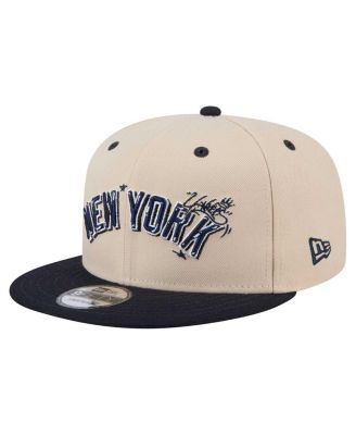 New Era - Men's Cream/Black New York Yankees Team Art 9FIFTY Snapback Hat