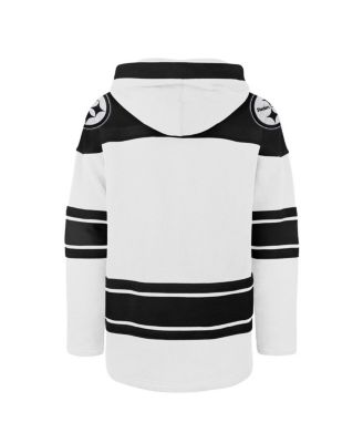 Men's White Pittsburgh Steelers After Image Superior Lacer Pullover Hoodie