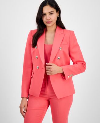 Double Breasted Blazer Macys Womens Pink Blazer Disney Macy's