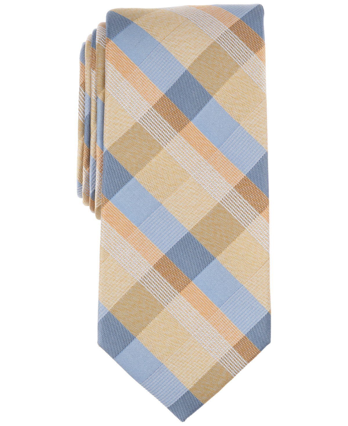 Shop Michael Kors Men's Sikora Plaid Tie In Yellow