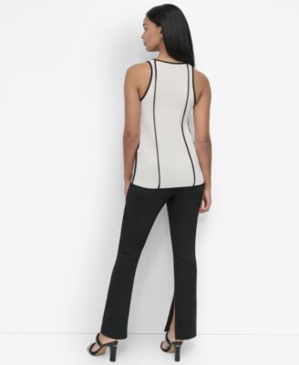 Petite Contrast Trim Tank Top