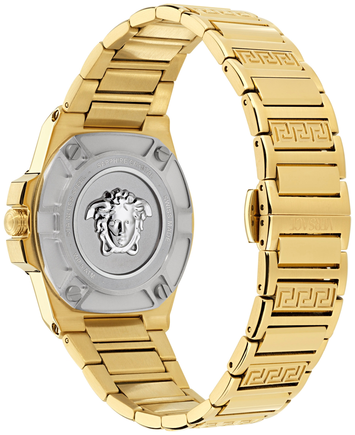 Versace Greca Reaction Watch, 38mm In Gold