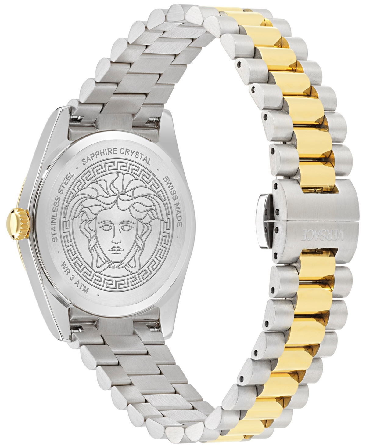 Versace Women's Swiss Millenyium Two-tone Stainless Steel Bracelet Watch 32mm In Two Tone