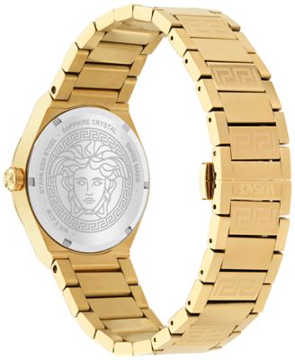 Women's Swiss V-Auria Gold Ion Plated Bracelet Watch 39mm