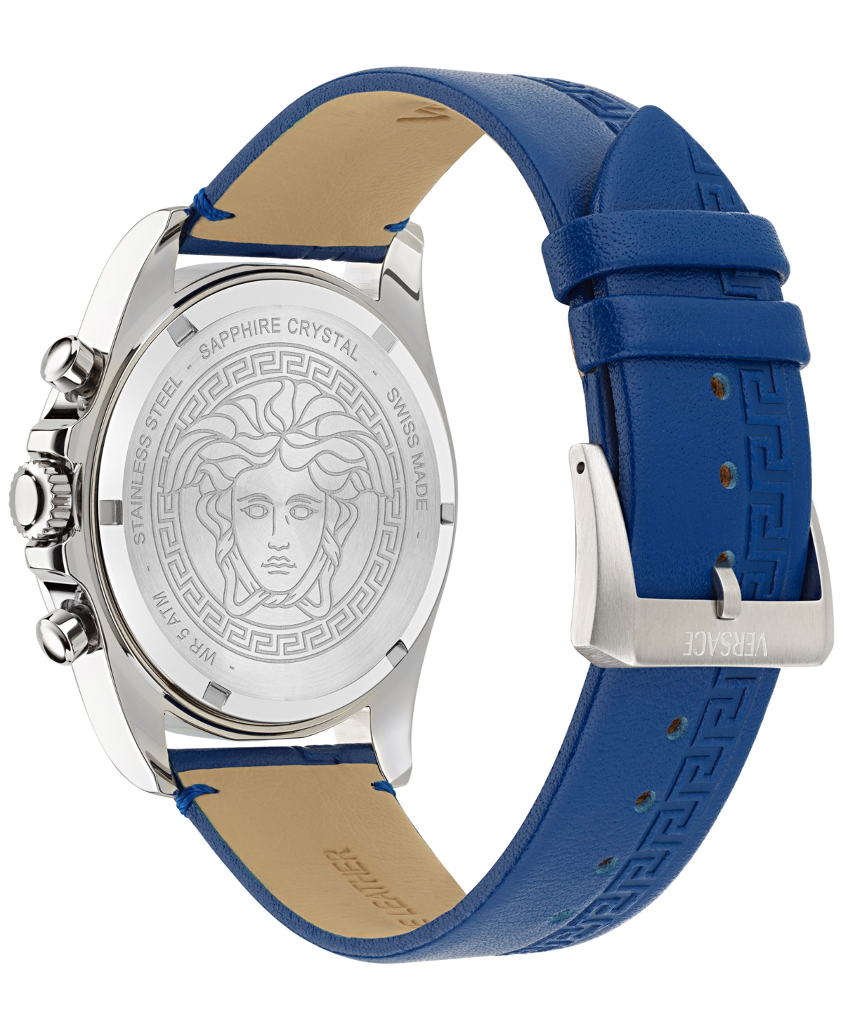 Versace Greca Chrono 43mm In Stainless