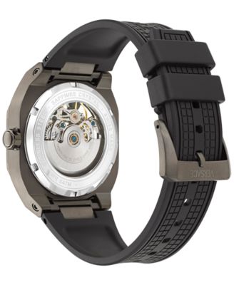 Men's Swiss Automatic V-Contempo GMT Black TPU Strap Watch 40x48mm