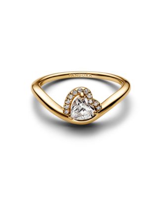 14K Gold Plated Wavy Heart Ring