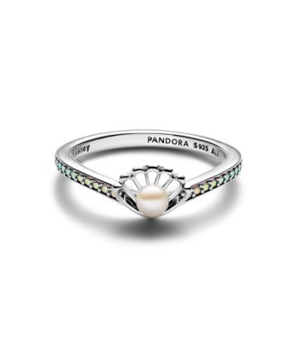 Disney Princess Ariel Shell Treated Cultured Pearl Ring
