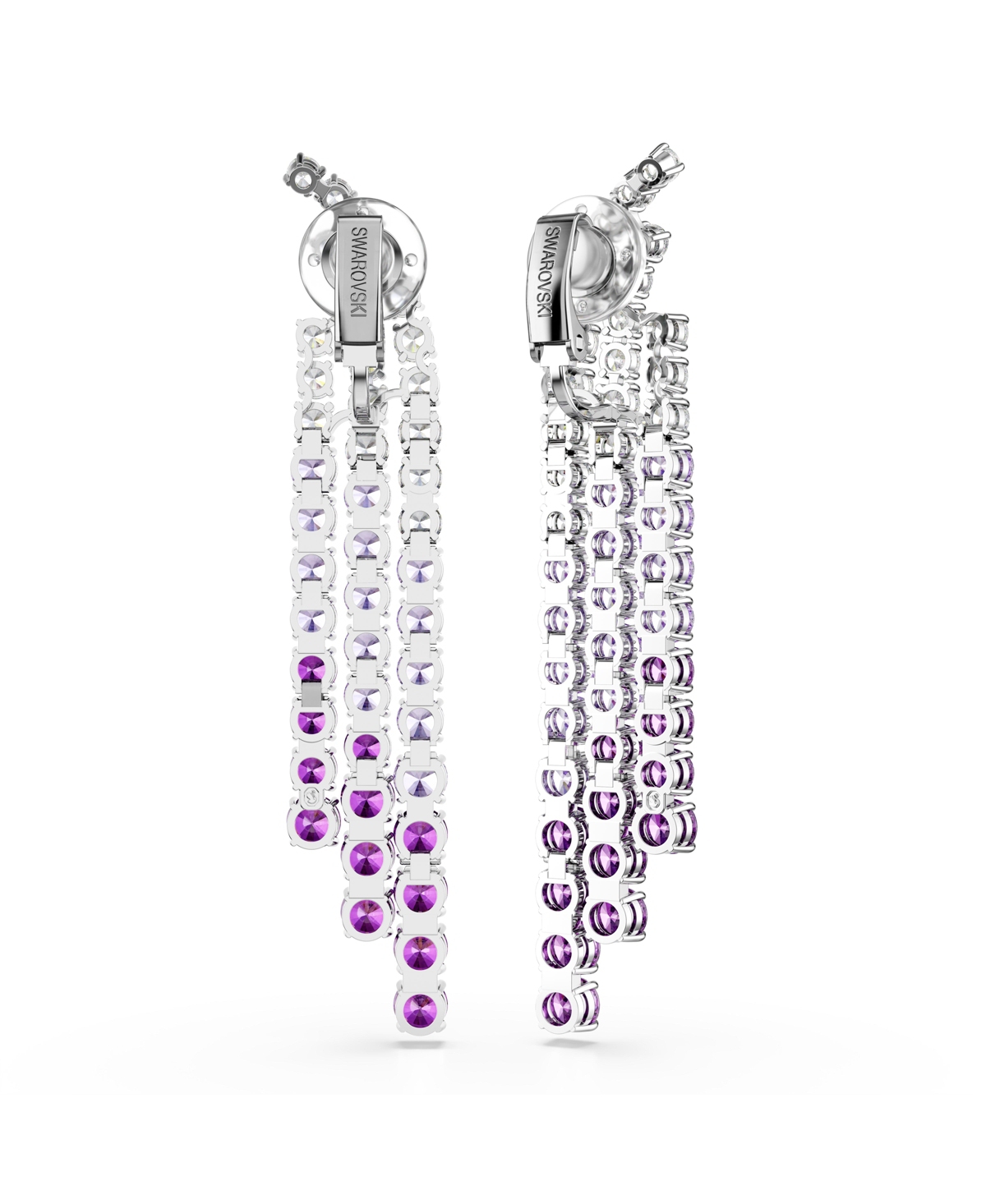 Swarovski Matrix Ohrclips In Purple