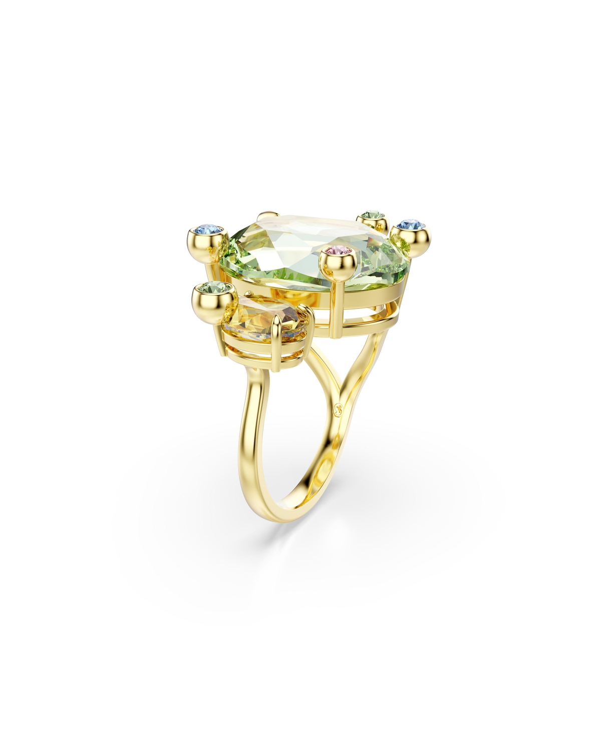 SWAROVSKI GEMA GOLD-TONE PLATED OPEN RING 