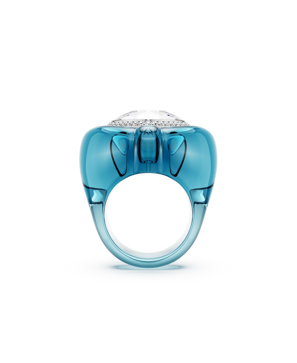 Swarovski Dulcis Cocktail Ring In Blue