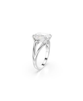 Stilla Rhodium Plated Octagon Cut Ring