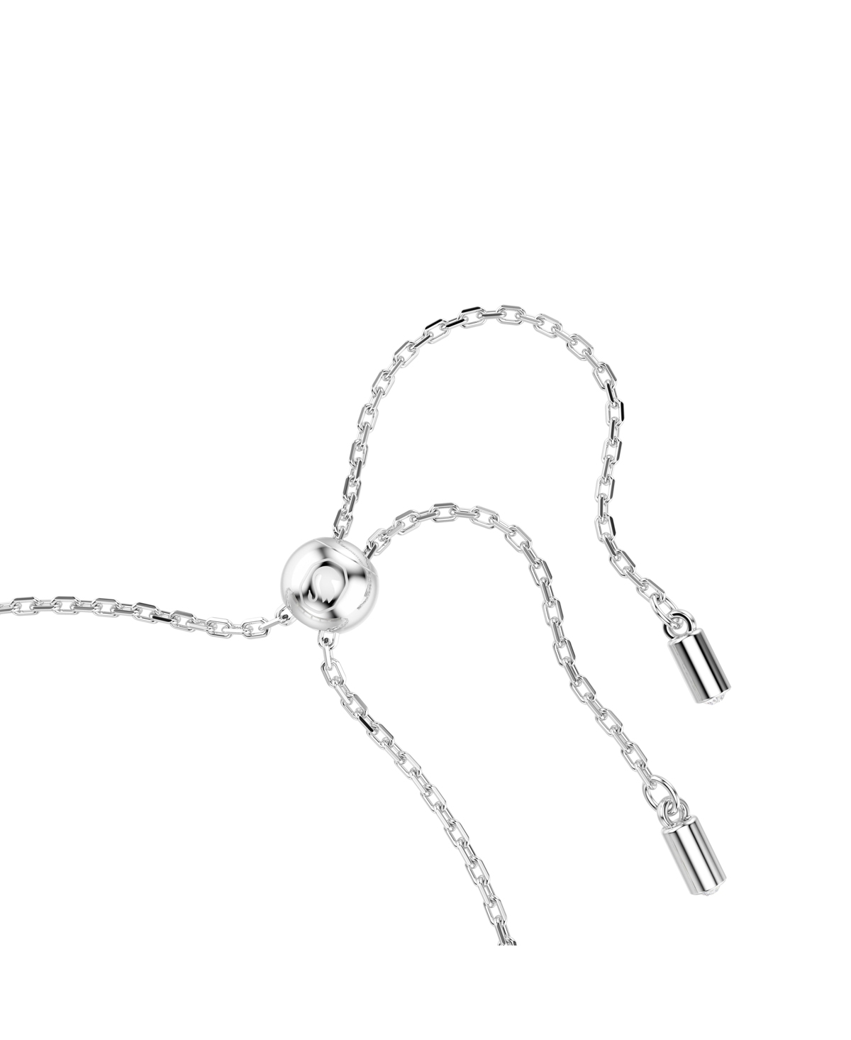 Swarovski X Ariana Grande Round Cut White Rhodium Plated Bracelet In White