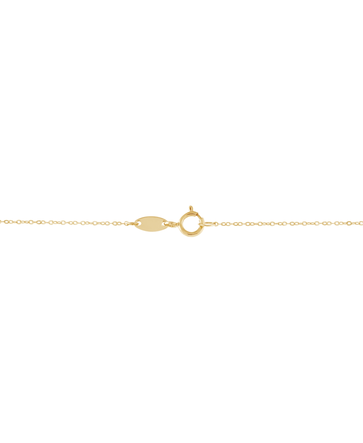Macy's Textured Bead Curved Bar 17" Collar Necklace In 14k Tricolor Gold In Tri-color