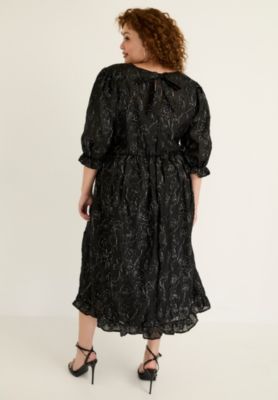 Women's June + Vie Metallic Jacquard Dress