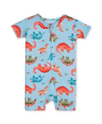 Baby Boys Buttery Soft Viscose Made from Eucalyptus Snug Fit Romper Pajamas