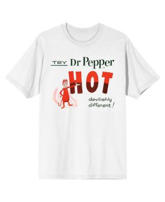 Dr. Pepper Men's Dr Pepper Hot Soda Pop White T-shirt-Large - Macy's