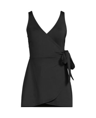Women's DD-Cup Side Tie Mini Swim Dress Swimsuit