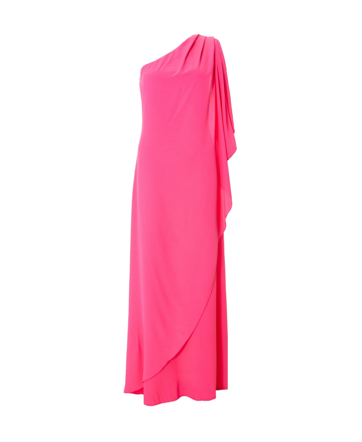 Quiz Women's One Shoulder Frill Detail Crepe Maxi Dress