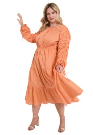 cotton voile midi dress Rachel Cotton Voile Midi Dress