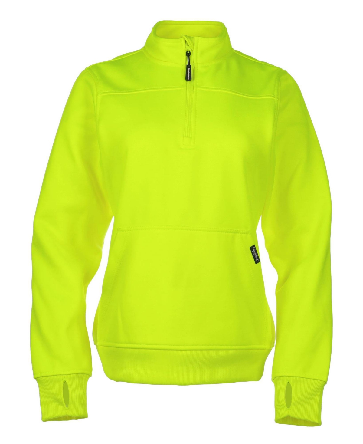 Women's Quarter-Zip Fleece Sweatshirt - Insulated Ladies Work Pullover with Thermal Comfort - Lime