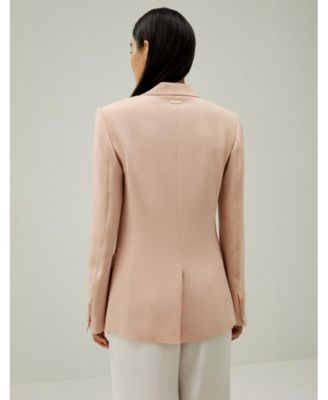 Women's Mahogany Rose Silk Blazer