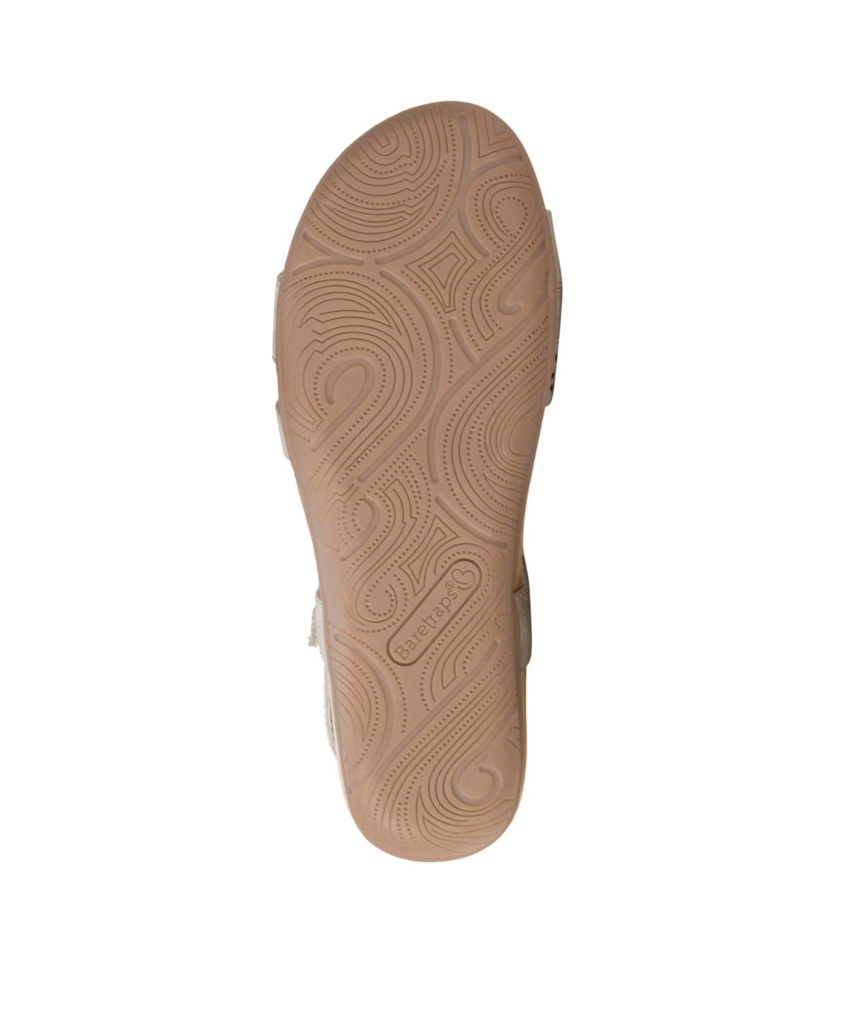 Baretraps Farah Womens Faux Leather Braided Wedge Sandals In Champagne