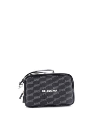  Signature Clutch Bag BB Monogram Coated Canvas