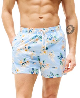 Men's Print Drawstring 5" Swim Trunks