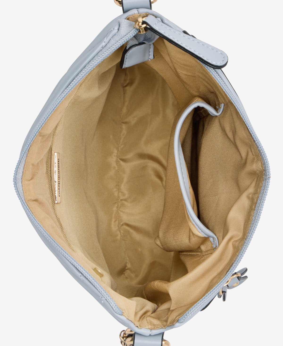 Giani Bernini Small Quilted North South Crossbody, Exclusively At Macy's In Gray