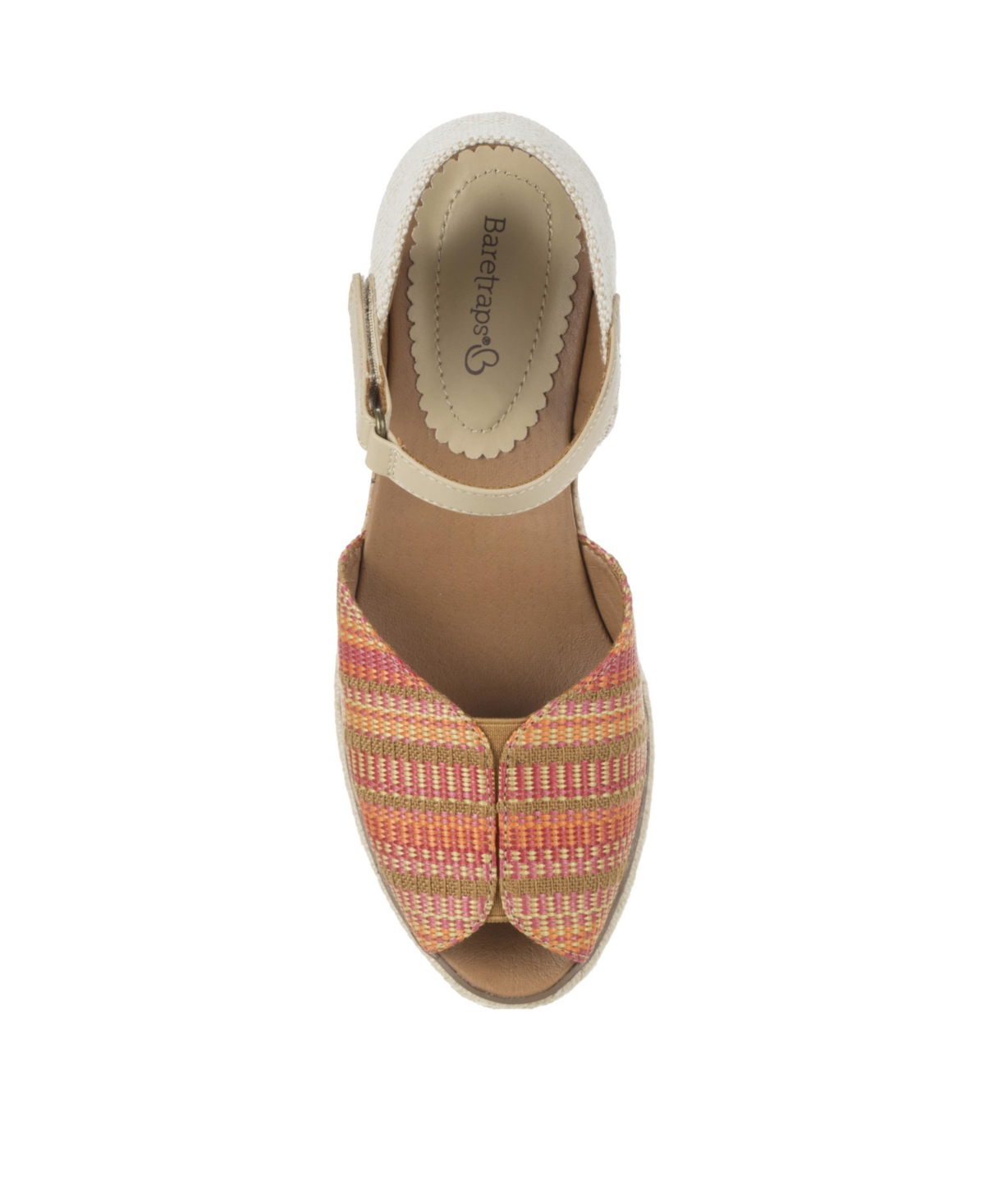 Shop Baretraps Women's Odetta Espadrille Wedge Sandals In Coral Multi