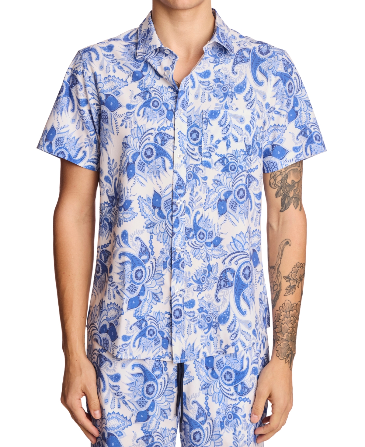 Men's Gilby Floral Swim Shirt - Abstract Pop Multi